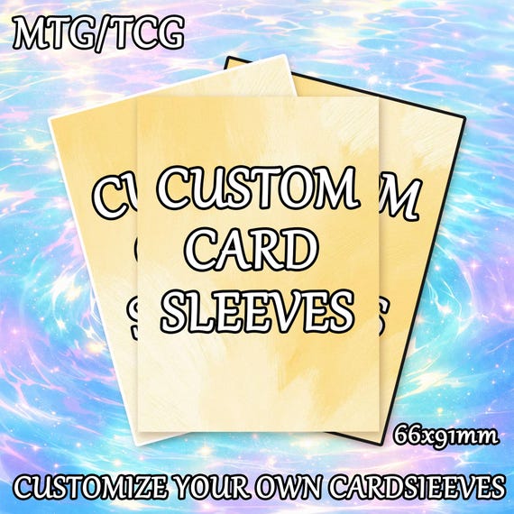 Custom MTG Card Sleeves, Personalized Trading Card Sleeves, Matte or Foil Finish, Fits Riftbound Cards, TCG Player Gift