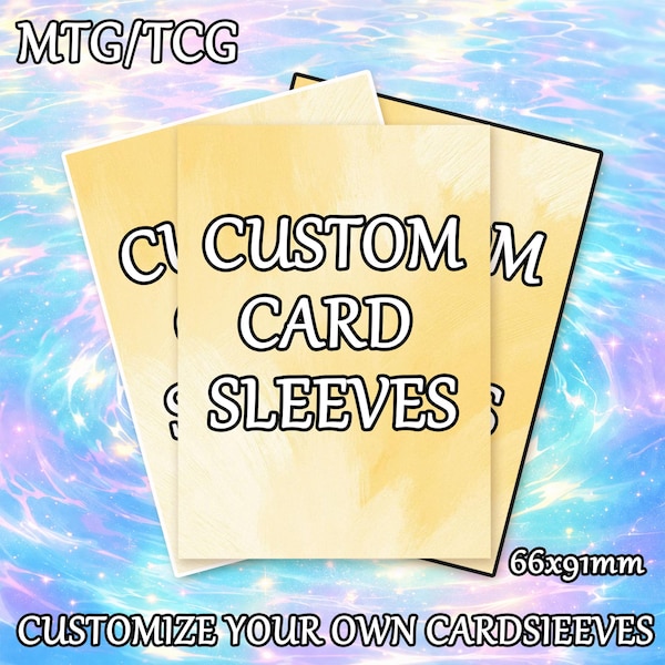 Custom MTG Card Sleeves, Personalized Trading Card Sleeves, Matte or Foil Finish, Fits Riftbound Cards, TCG Player Gift