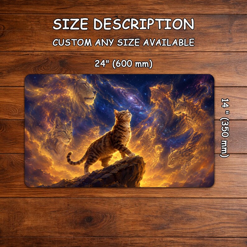 MTG Commander Playmat, Cosmic Cats, Battle Mat Fantasy Magic the ...
