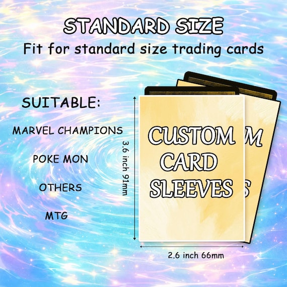 custom trading card sleeves Standard Protective Pack of 60 Neither should your sleeves be DIY Pokemon Card Sleeves! How