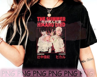 The Summer Hikaru Died, png-bestand: Yoshiki and Hikaru Anime Art (digitale download)