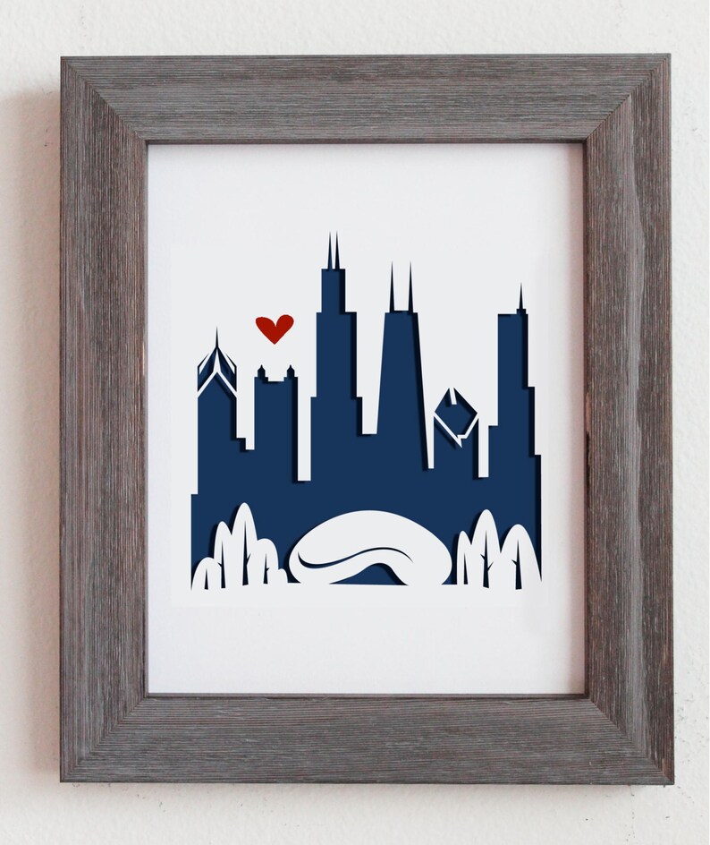 Chicago IL 2. Personalized Gift or Wedding Gift Etsy