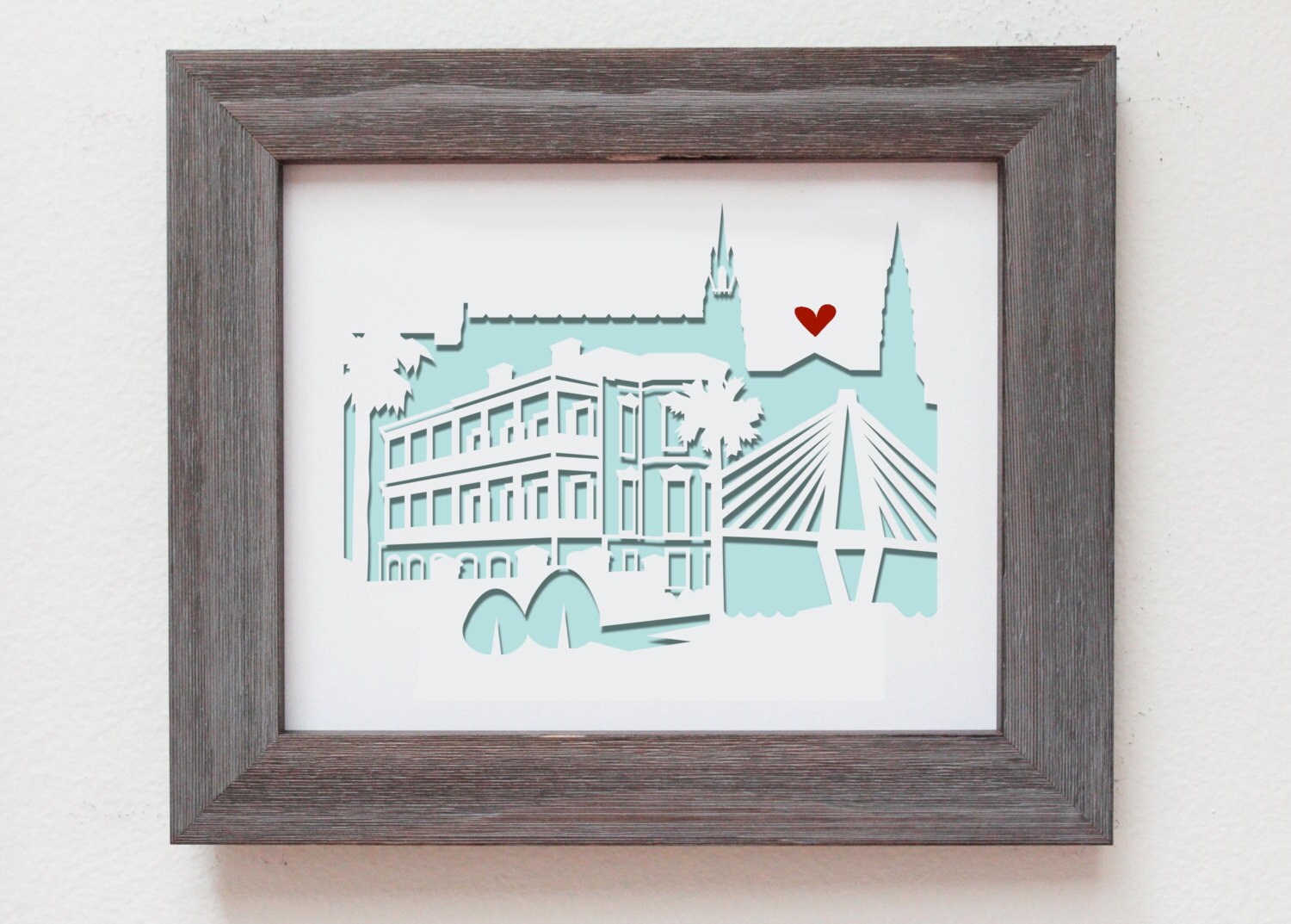 Charleston South Carolina Personalized Gift or Wedding Gift Etsy Canada