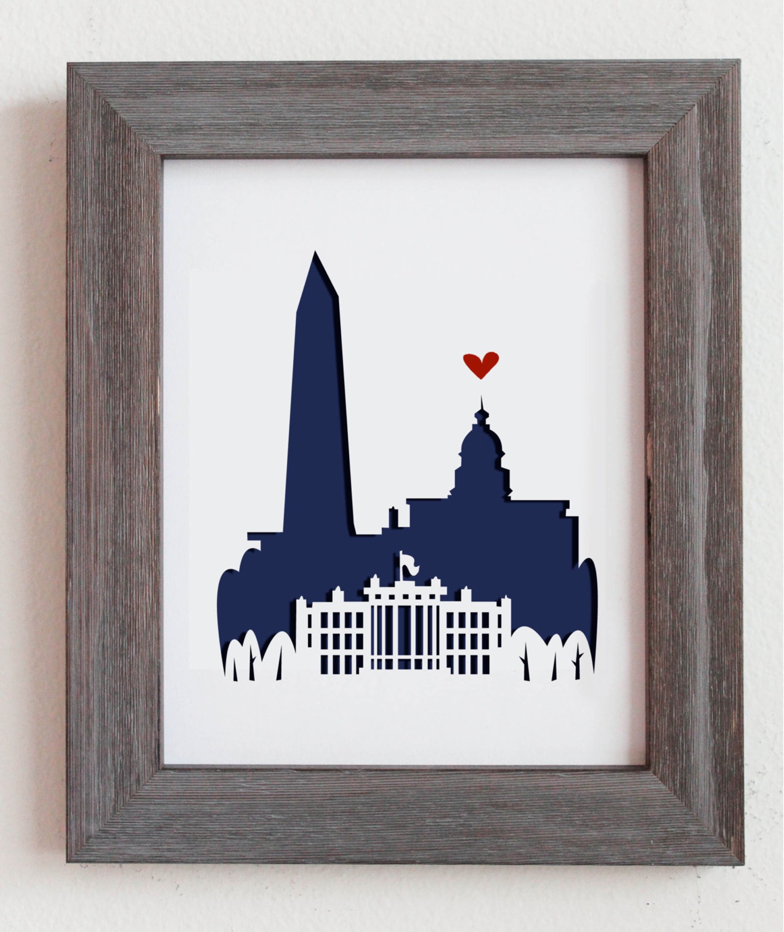 Washington DC. Personalized Gift or Wedding Gift Etsy