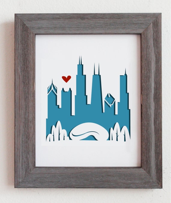 Chicago IL 2. Personalized Gift or Wedding Gift Etsy