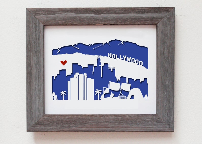 Los Angeles Personalized Gift or Wedding Gift Etsy