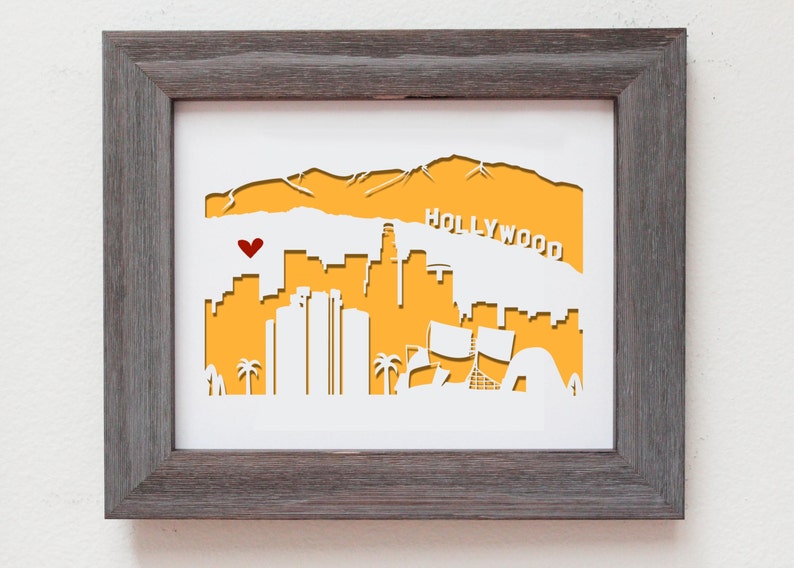Los Angeles Personalized Gift or Wedding Gift Etsy