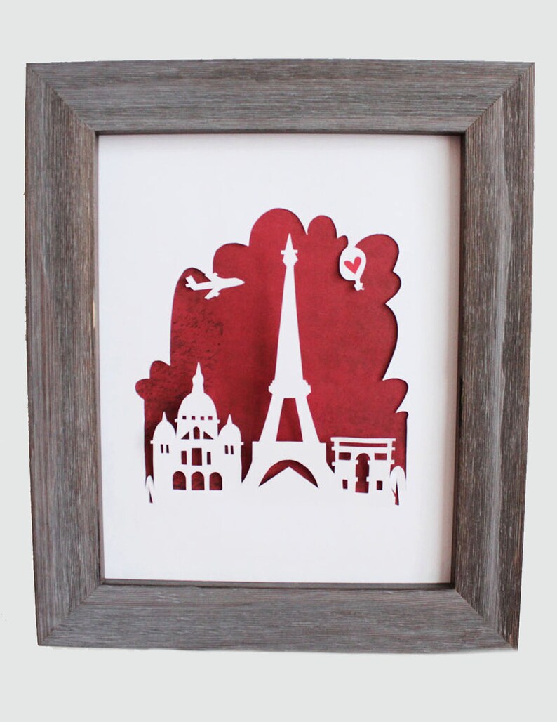 Paris France. Personalized Gift or Wedding Gift Etsy