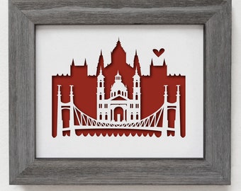 Budapest, Hungary - Personalized Gift or Wedding Gift