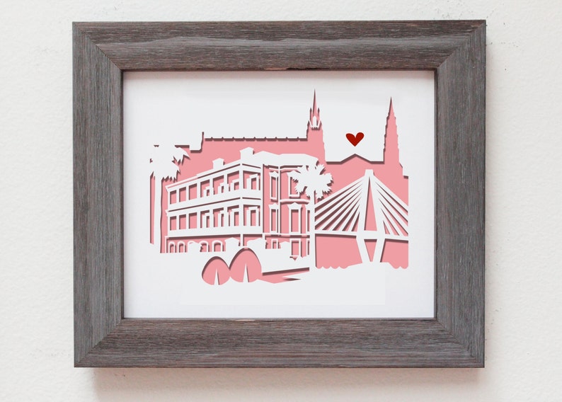 Charleston, South Carolina Personalized Gift or Wedding Gift image 1