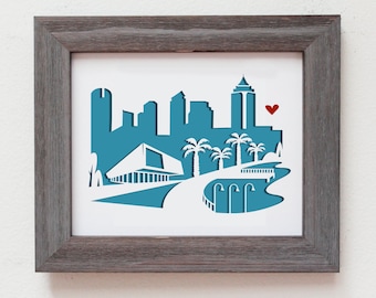 Tampa - FLorida. Personalized Gift or Wedding Gift