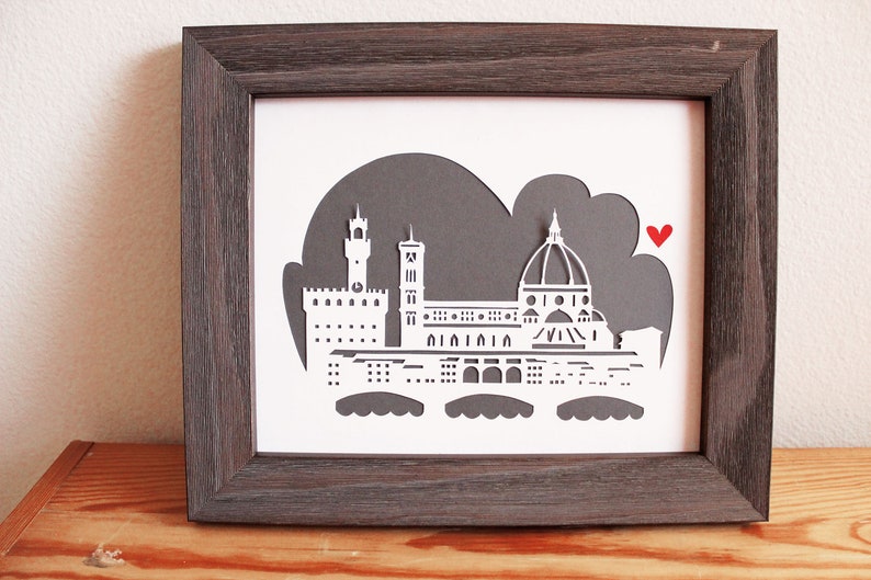Florence,Italy 11x14 Personalized Gift or Wedding Gift image 2