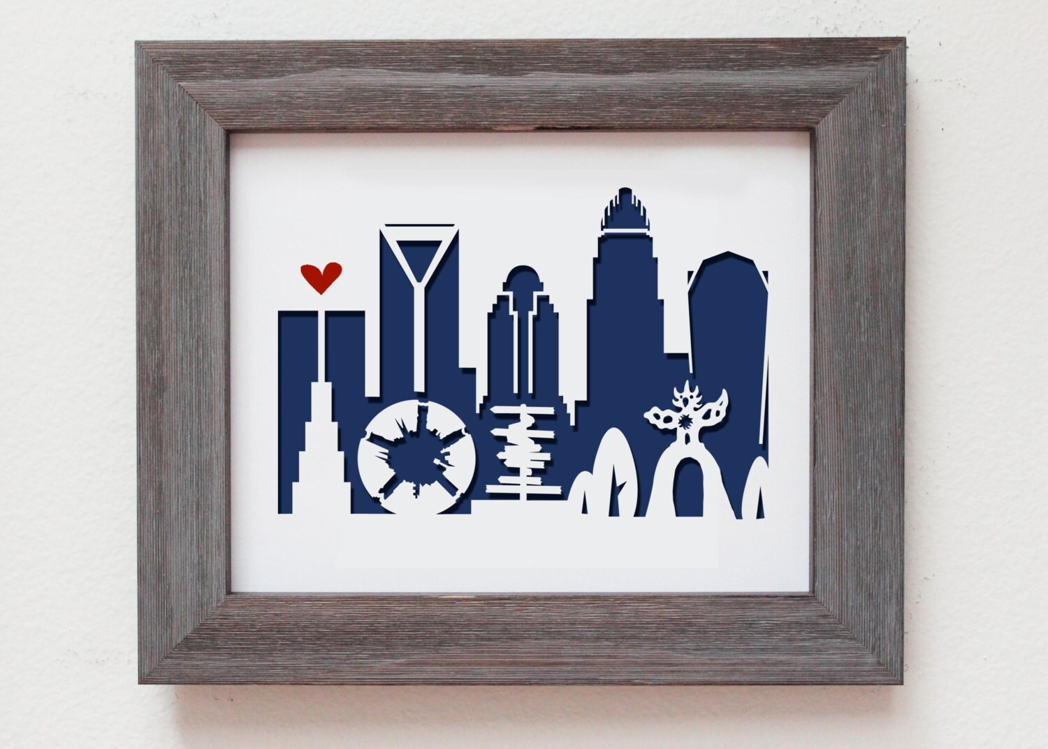 Charlotte NC. Personalized Gift or Wedding Gift Etsy