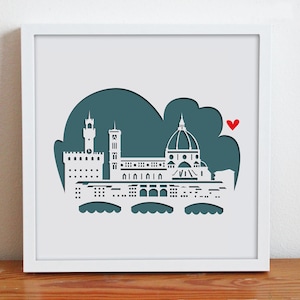 Florence,Italy 11x14 Personalized Gift or Wedding Gift image 1