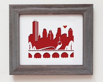 Minneapolis, MN.  Personalized Gift or Wedding Gift