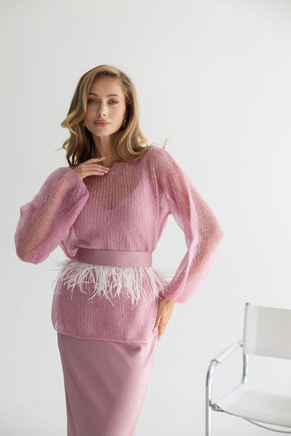 sheer sweater for dress Women's Long Sleeve Sheer Maxi Sweater Dress