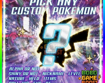 x1 Pokemon Legends ZA Competitive Max IVs EVS Shiny Alpha Full Custom Pokemon