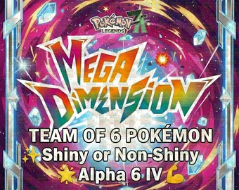 x10 Shiny Alpha Pokémon Legends ZA - Custom 6IV EV Competitive - Mega Dimension