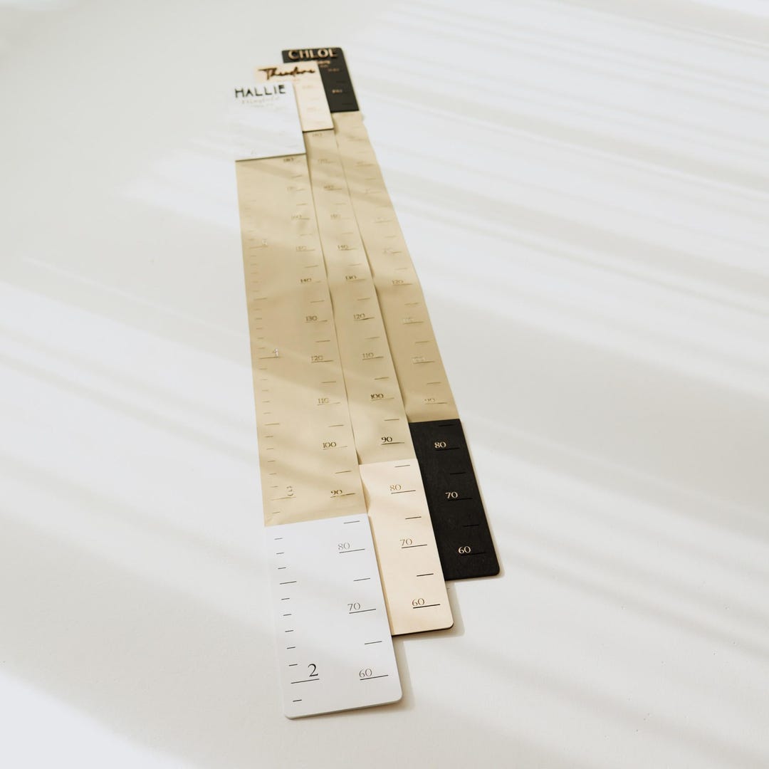 Tall Short Ruler Personalized Height Chart Ruler Tall: Wooden Family Growth Keepsake - Etsy