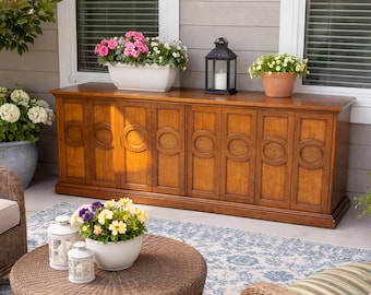 Cómoda vintage rosa hecha a medida: Muebles restaurados