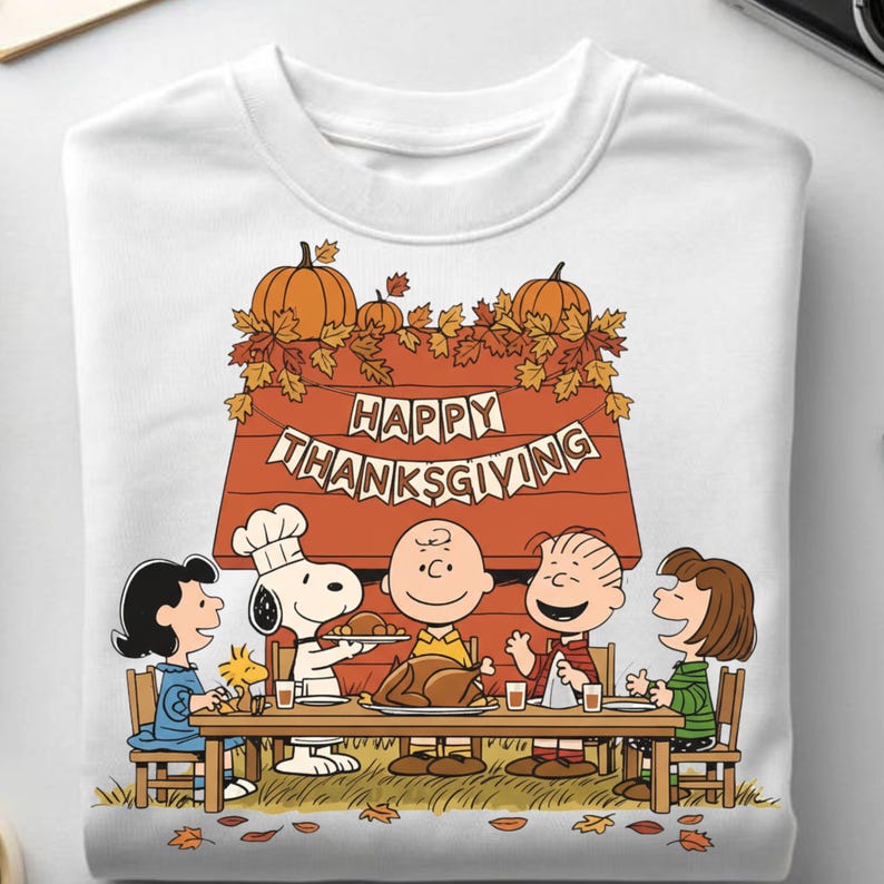 Peanuts Snoopy Thanksgiving File Digital Printable, Peanuts Dinner ...