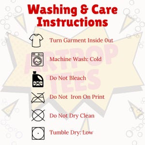 Washing & Care Instructions
