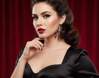 Eight-Legged Dangle Resin Earrings