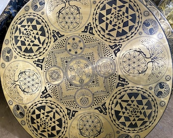 35cm to 100cm sizes Mandala Tibetan Gong – Powerful Sound Healing Instrument