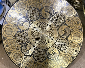 35cm to 100cm sizes Flower of life Tibetan Gong – Powerful Sound Healing Instrument