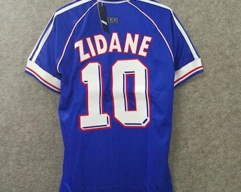France 1998 Zidane #10 Retro Soccer Jersey | Vintage Football Kit