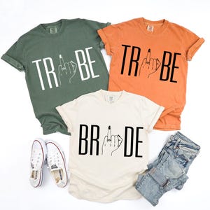 Comfort Colors® Bride Tribe Shirts, Bridesmaid Shirts, Bachelorette Team T-Shirts, Bridal Party Shirts, Bachelorette Party Shirt, Hen Do Tee image 2