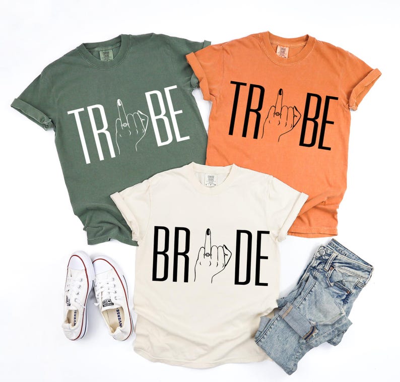 Comfort Colors® Bride Tribe Shirts, Bridesmaid Shirts, Bachelorette Team T-Shirts, Bridal Party Shirts, Bachelorette Party Shirt, Hen Do Tee image 2