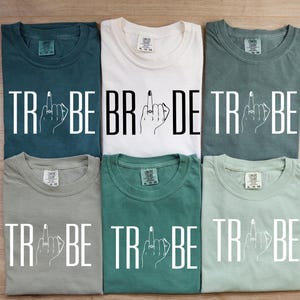 Comfort Colors® Bride Tribe Shirts, Bridesmaid Shirts, Bachelorette Team T-Shirts, Bridal Party Shirts, Bachelorette Party Shirt, Hen Do Tee image 5