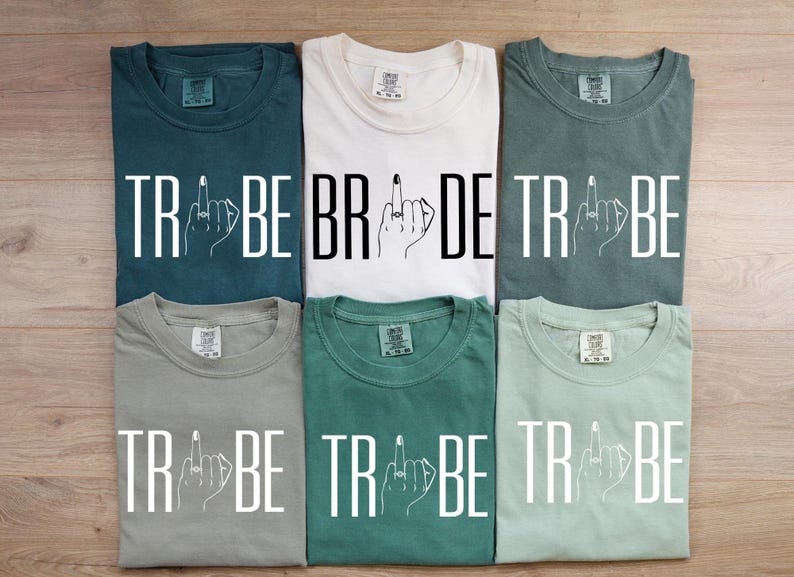Comfort Colors® Bride Tribe Shirts, Bridesmaid Shirts, Bachelorette Team T-Shirts, Bridal Party Shirts, Bachelorette Party Shirt, Hen Do Tee image 5