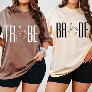 Comfort Colors® Bride Tribe Shirts, Bridesmaid Shirts, Bachelorette Team T-Shirts, Bridal Party Shirts, Bachelorette Party Shirt, Hen Do Tee image 1