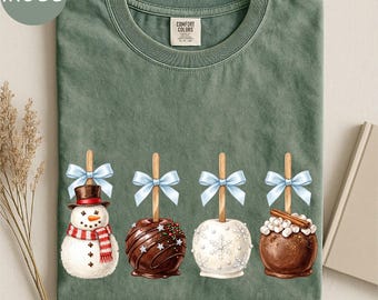 Comfort Colors® Winter Hot Cocoa T-Shirt, Cozy Winter Drinks Shirt, Winter Holiday Gift