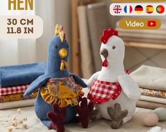 Patron de couture Poussin de Pâques PDF |  Peluche Spring 30 cm
