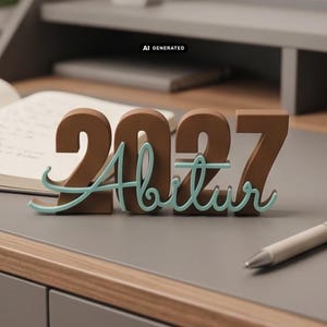 Abitur 2027 3D Schriftzug | Abi 2027 Geschenk Junge Mädchen | Abschluss Deko | Abiball | Abitur bestanden
