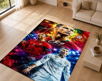 Soccer Legend Wall Art, Football Player Poster, Stadium Sports Print, Dynamic Athlete Canvas, Modern Sports Room Decor Gift