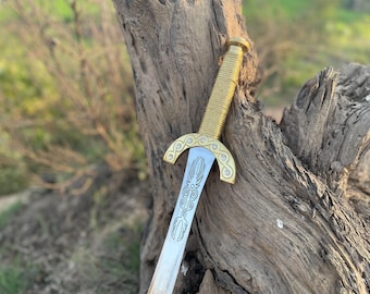 Clash of the Titans Perseus Sword Replica: Stainless Steel Blade, Rosewood Fabric Wrap Handle