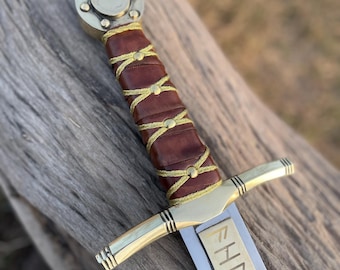 Handgefertigtes Merlin Excalibur Schwert, Legende von König Arthur Magier Schwert Sammlerstück, Geburtstag, Weihnachten oder Jubiläumsgeschenk für ihn, seinen Ehemann