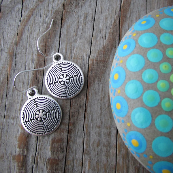 Labyrinth Earrings Etsy