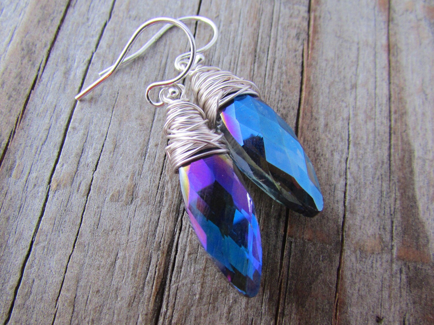 Blue Crystal Earrings