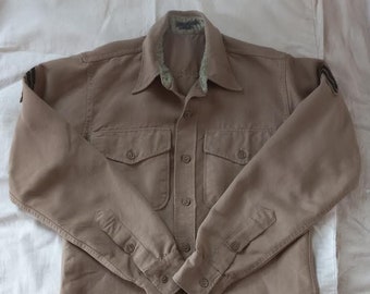 Vintage Military Wool Shirt 50&#39;s Women&#39;s Medium Men&#39;s Small