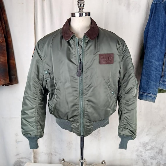 Vintage Flight Bomber Jacket Alpha Industries Jimmy Buffet Men s