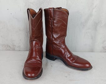 Justin Boots L2904 サイズ 6 1/2 JUSTIN WOMEN'S BARNWOOD BROWN COW SQUARE TOE BOOTS, L2904