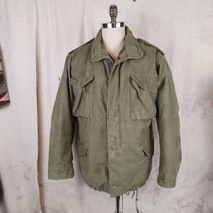 Vintage US Army Cold Weather Field Coat OG 107 With Liner Men&#39;s Size Medium