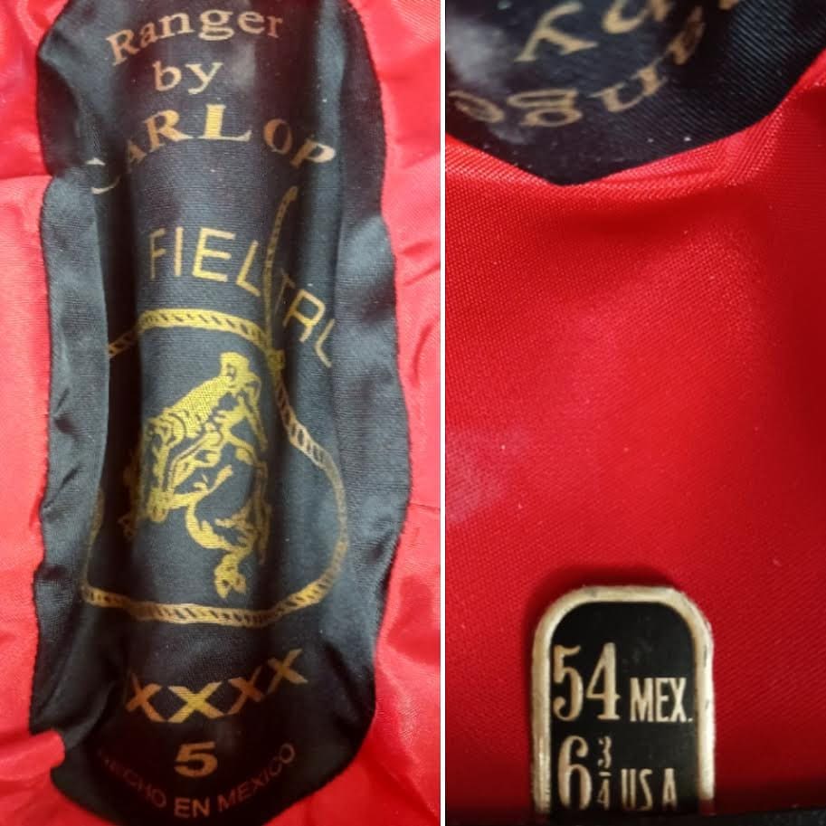 Chapeau De Cowboy Deluxe En Laine – Taille 7 (57) – Vintage USA – Boîte Rouge Incluse