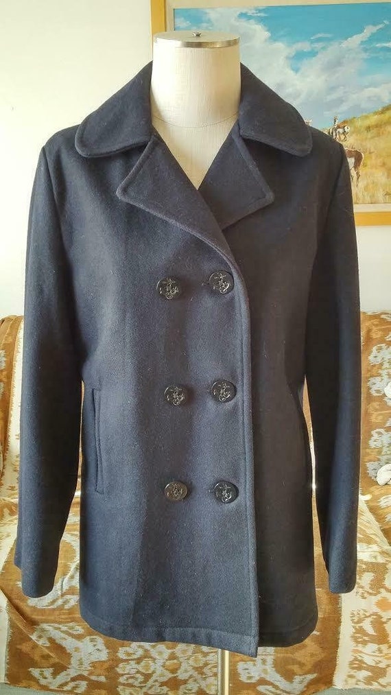 Mid Century Wool Peacoat