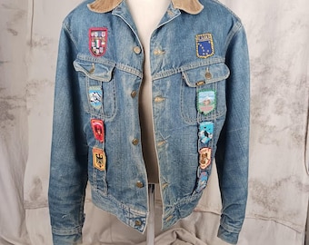 Vintage 1970s Lee Jean Jacket Size 44R Made in USA - Etsy